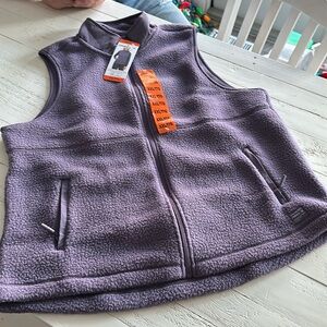 O’Neill Pile High Sherpa Vest XXL purple lavender new with tags